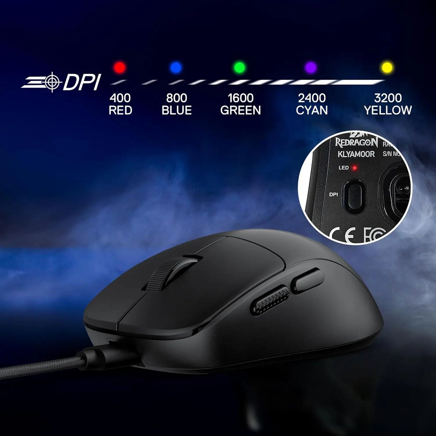 Souris Gaming Filaire Ultra Légère Redragon M817 24000 DPI - GamerZone