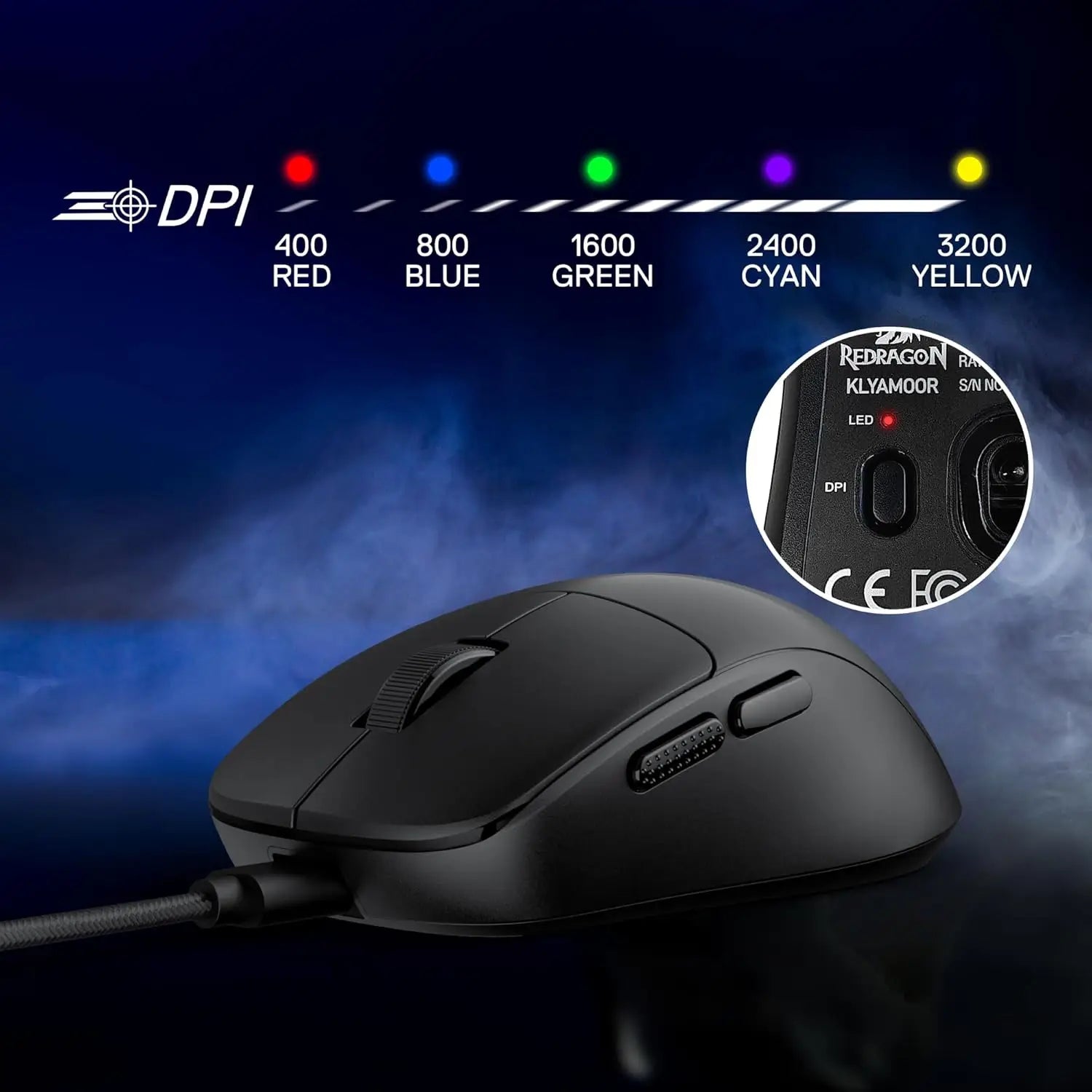 Souris Gaming Filaire Ultra Légère Redragon M817 24000 DPI - GamerZone