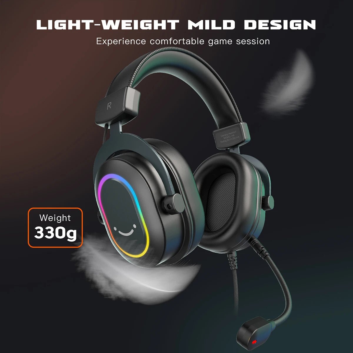Casque gaming surround 7.1 RGB Fifine — PC PS4 PS5 GamerZone