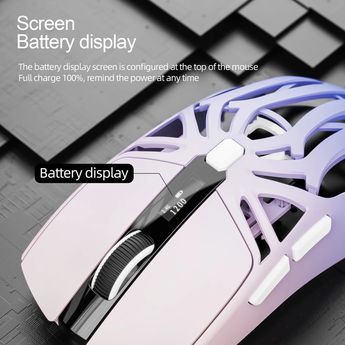 SMAILWOLF RS8 – Souris Gaming Sans Fil 10 000 DPI 1000 Hz - GamerZone