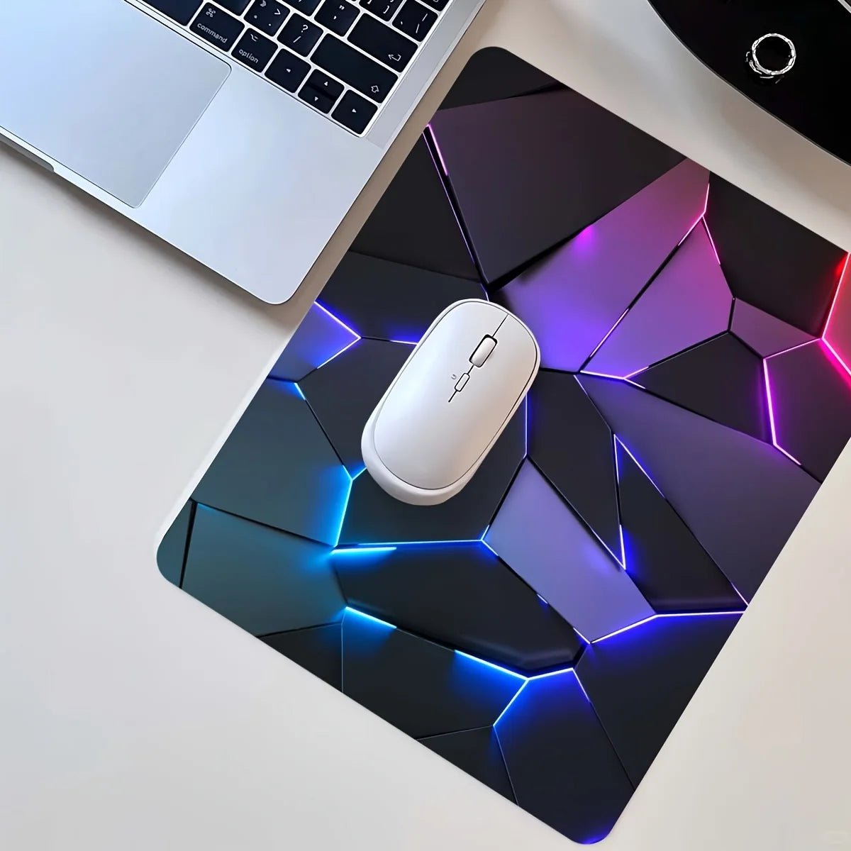 Tapis souris XXL gaming géométrie 3D RGB 8 tailles — GamerZone