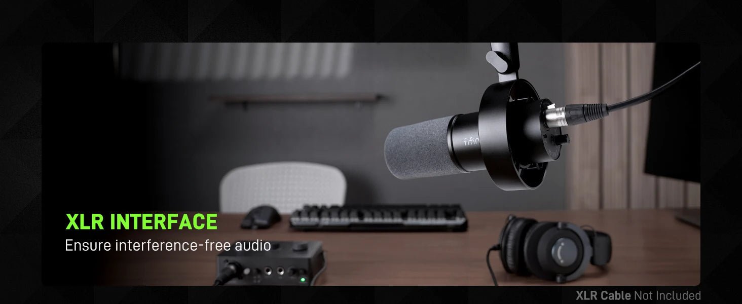 Microphone Gaming FIFINE K688 — USB & XLR, Streaming, Podcast, PC PS4 PS5 - GamerZone