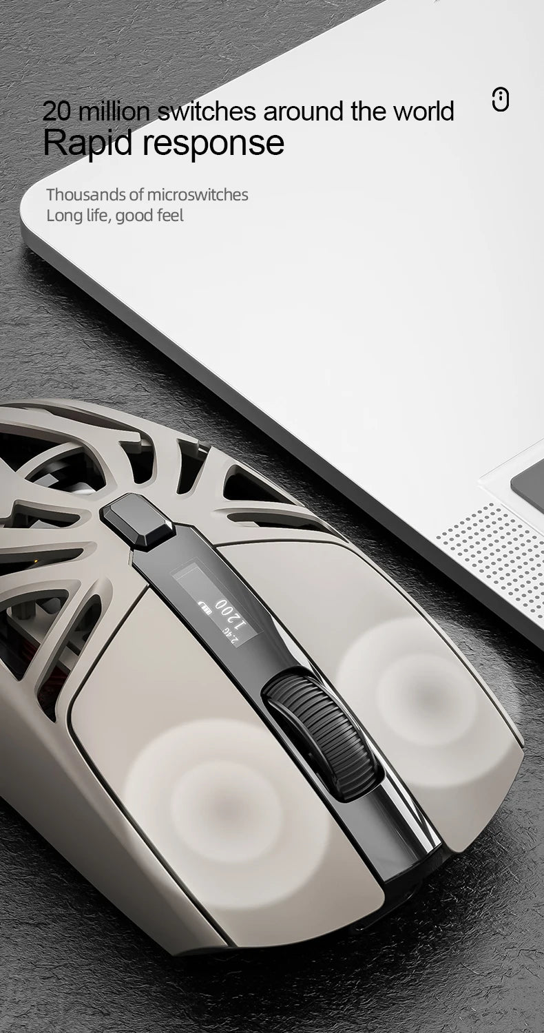 SMAILWOLF RS8 – Souris Gaming Sans Fil 10 000 DPI 1000 Hz - GamerZone