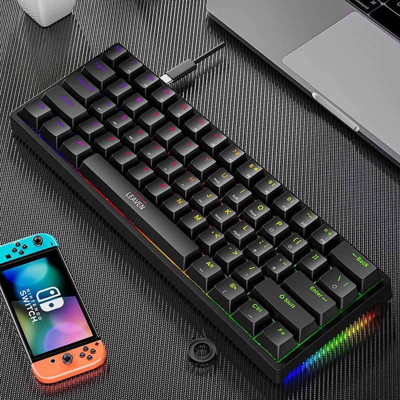 Clavier mécanique gaming compact K620 61 touches RGB Hot-Swap — GamerZone
