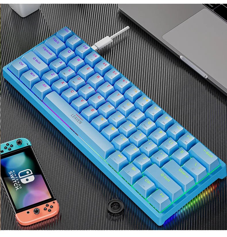 Clavier mécanique gaming compact K620 61 touches RGB Hot-Swap — GamerZone