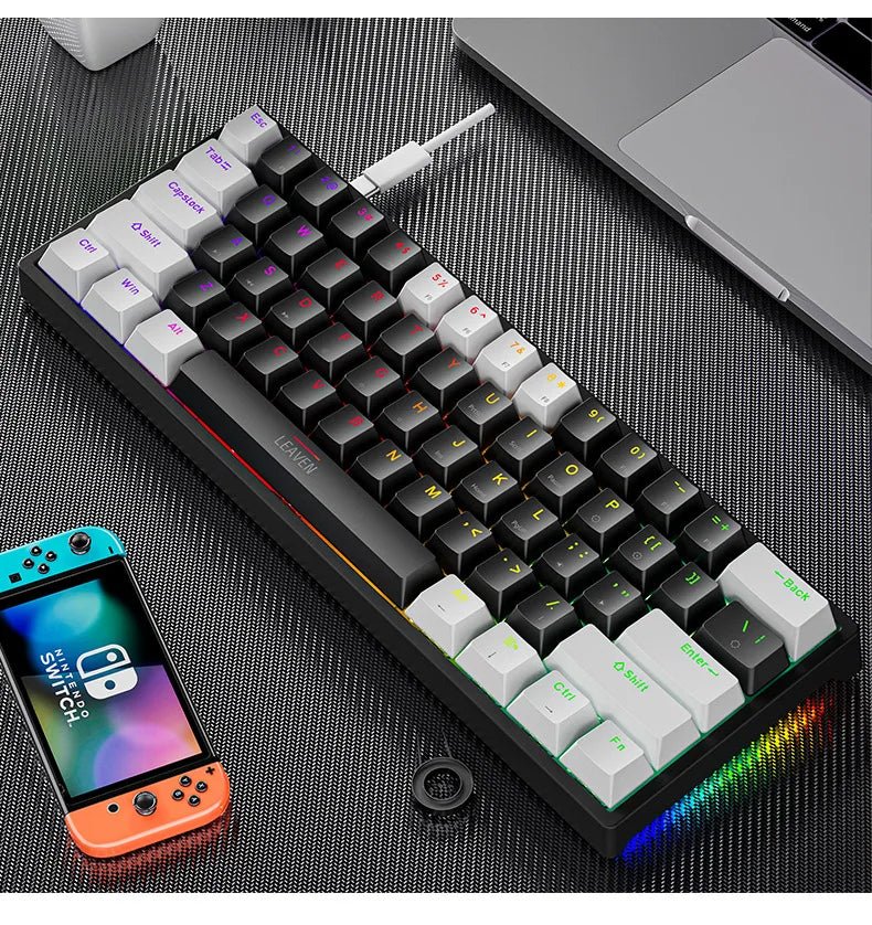 Clavier mécanique gaming compact K620 61 touches RGB Hot-Swap — GamerZone