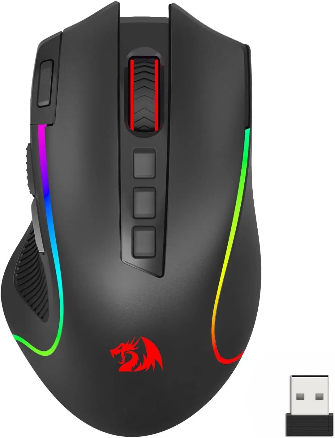 Souris Gaming Sans Fil Redragon M612 PRO — Tri - Mode RGB / 8000 DPI - GamerZone