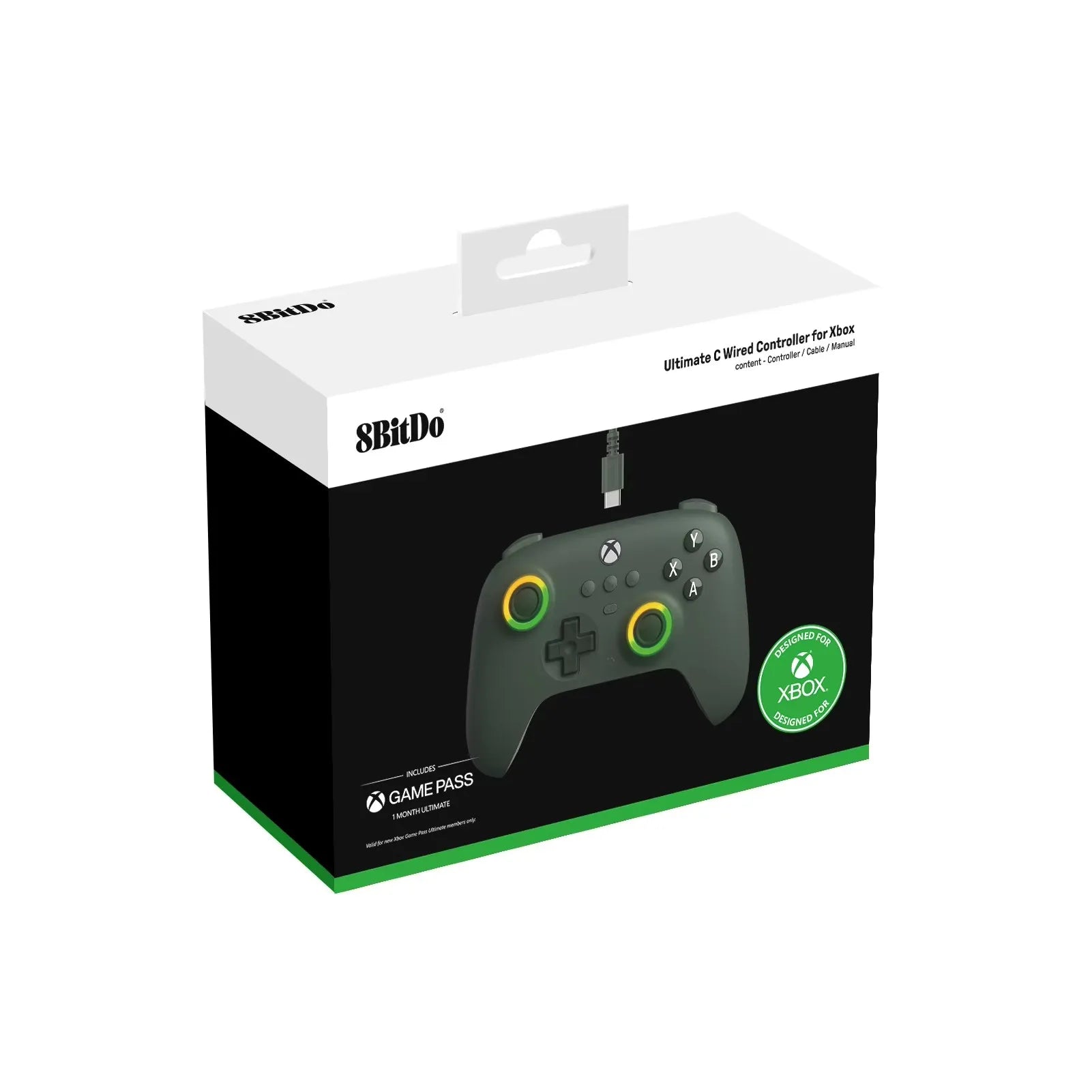 Manette Xbox Filaire 8BitDo Ultimate C — Hall Effect / RGB / Xbox & PC - GamerZone