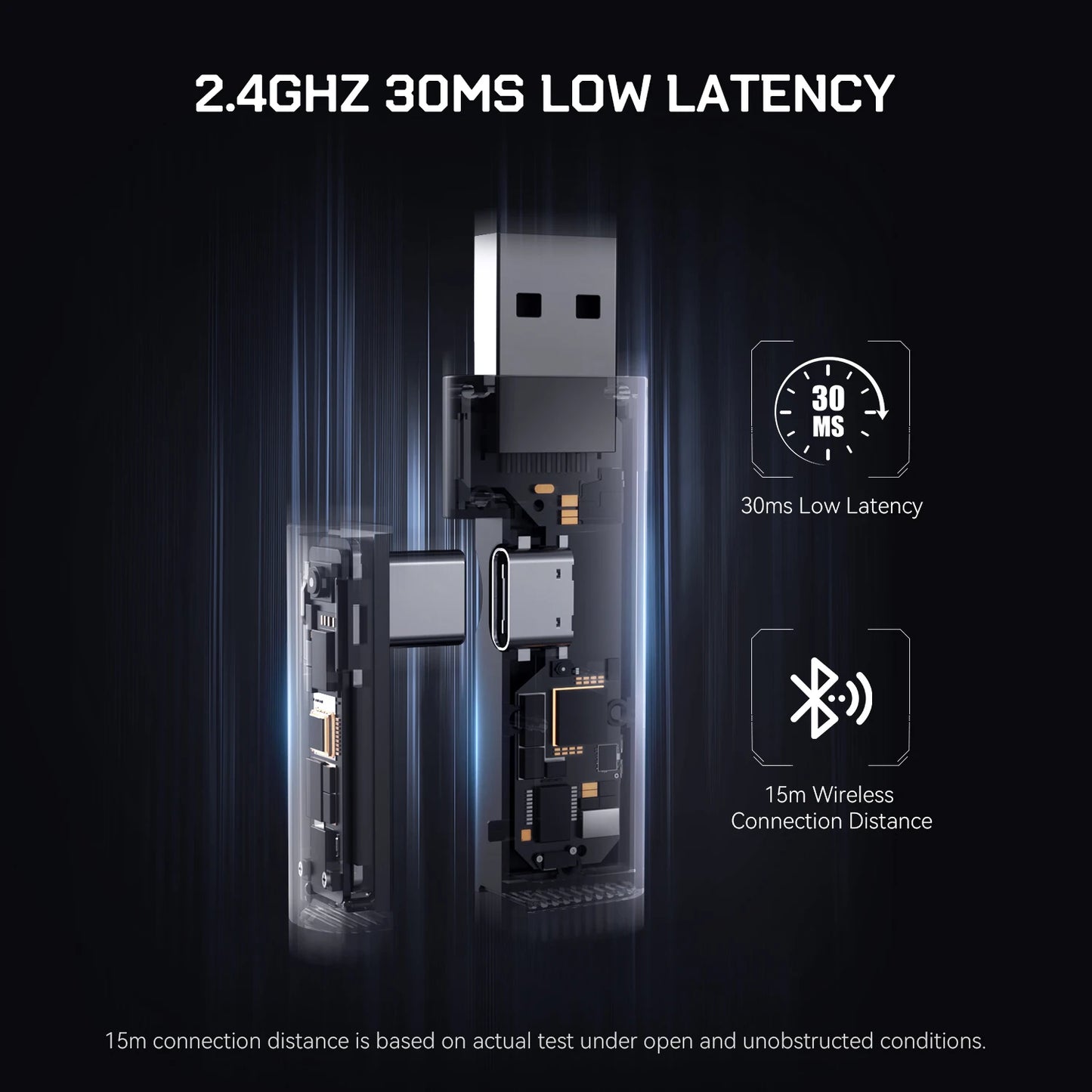 Casque gaming Bluetooth 2.4GHz RGB EKSA sans fil 35H — GamerZone