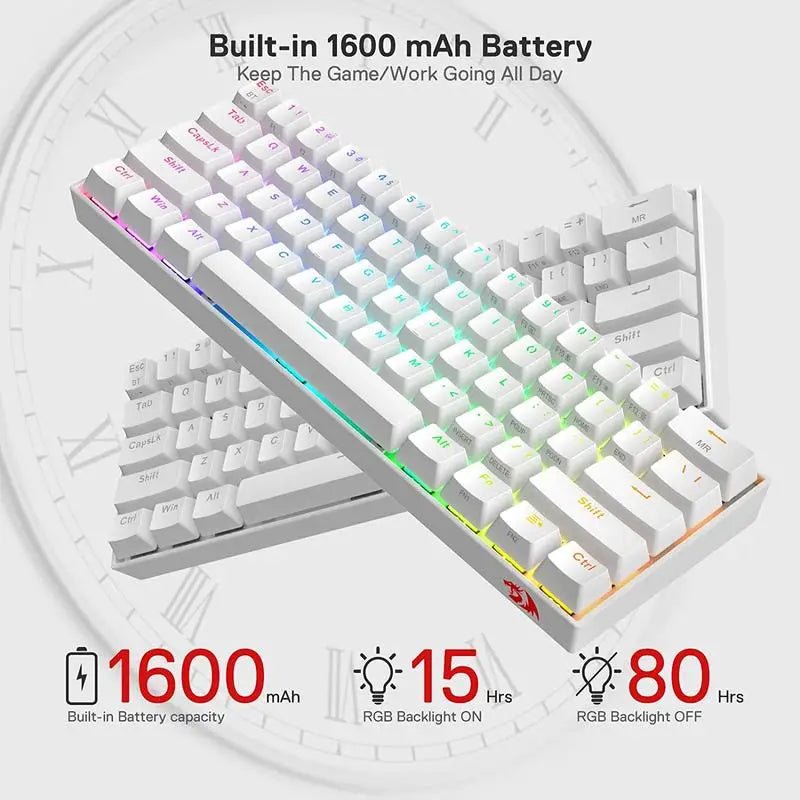 Clavier Mécanique Gaming Redragon K530 Pro — Sans Fil RGB / 60% - GamerZone