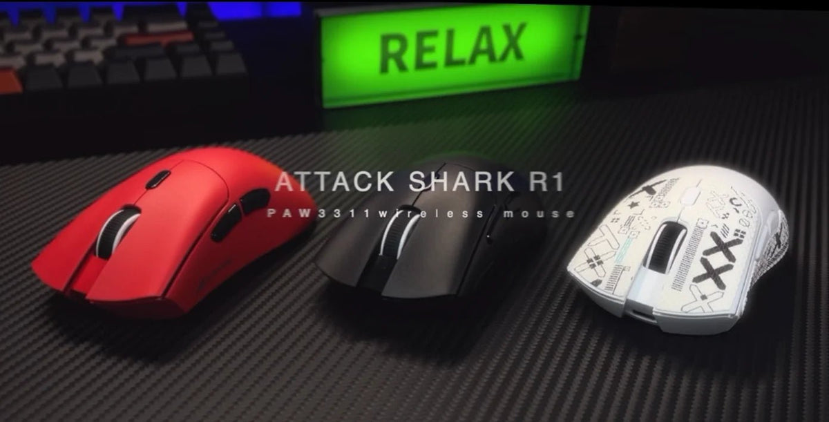 Attack Shark R1 – Souris Gaming Sans Fil 18 000 DPI 1000 Hz - GamerZone