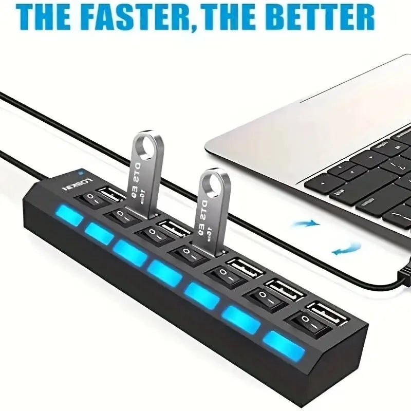 Hub USB 3.0 Gaming PC — 4 ou 7 Ports Haute Vitesse - GamerZone