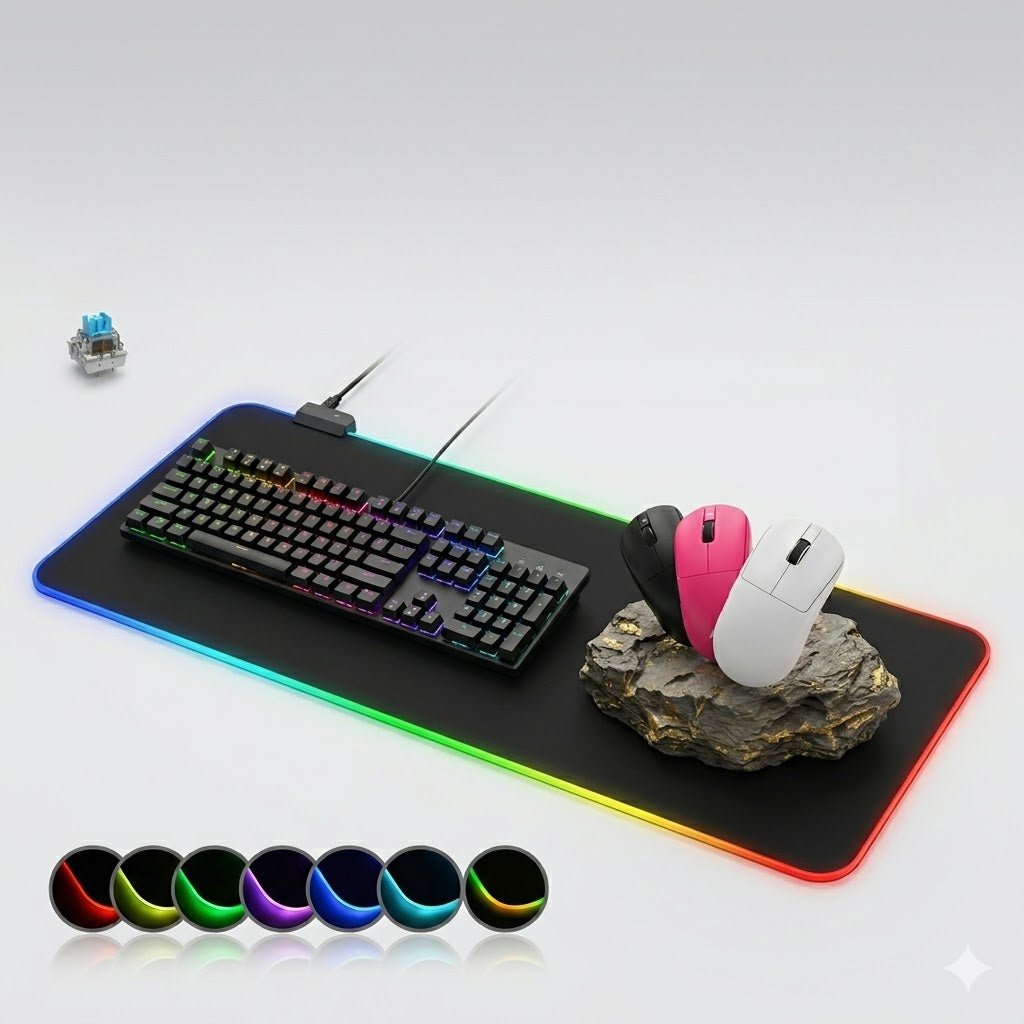 Pack gaming RGB clavier souris tapis GamerZone