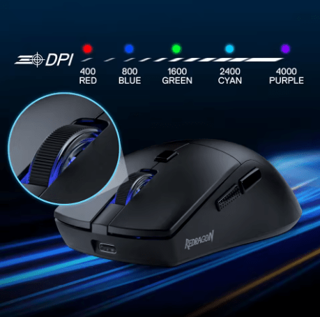Redragon M618 LIT — Souris Gaming Sans Fil RGB Ergonomique 10000 DPI - GamerZone