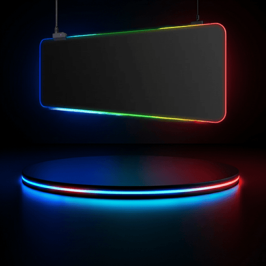 Tapis de souris gaming RGB LED — 10 tailles 14 modes GamerZone
