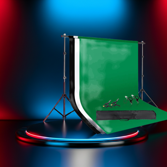 Fond vert streaming chromakey kit support 2x2m 2x3m — GamerZone