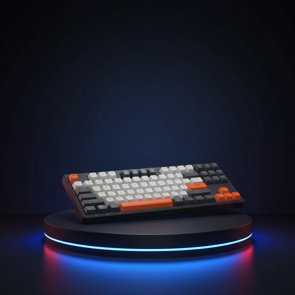 Clavier Gaming Sans Fil Bluetooth M87 RGB PBT Ball Cap