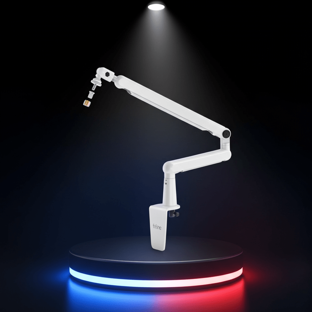 Bras de micro FIFINE articulé studio streaming BM88 gestion câbles — GamerZone